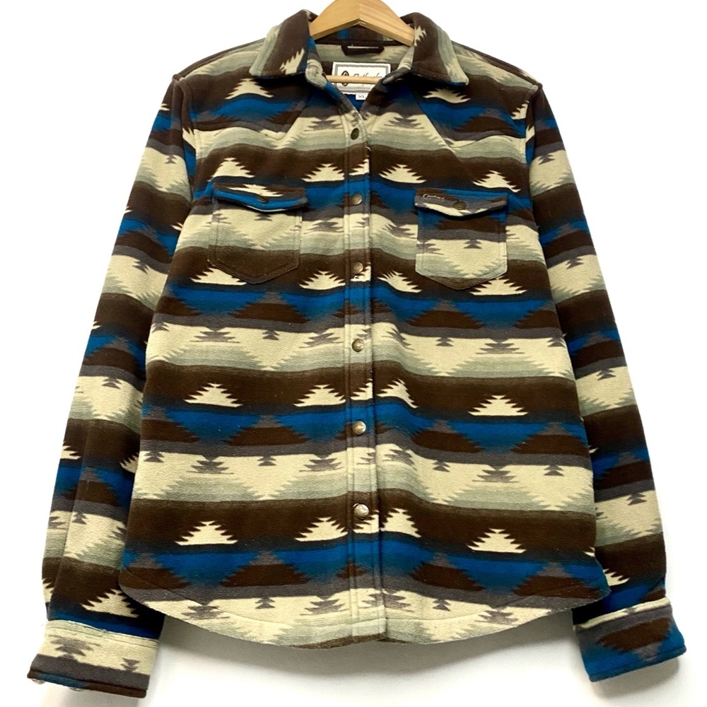 Outback Trading Company Women’s Essence Aztec Fleece Flannel Shirt Jacket XL - Picture 3 of 10